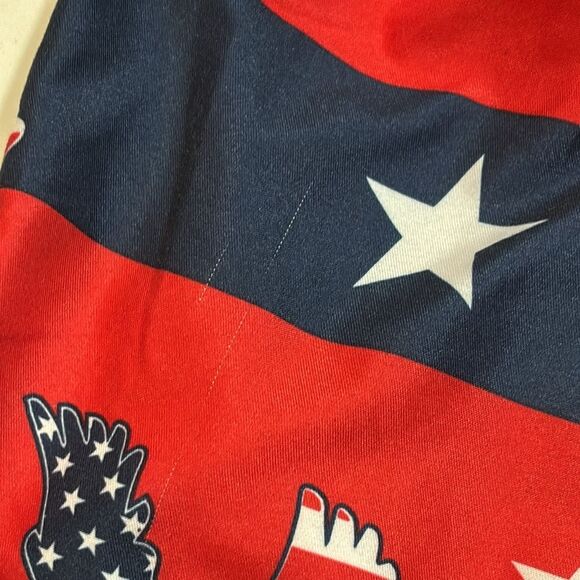 US Polo Association | Stars Stripes Boys Red White Navy Blue Swim Trunks - Picture 11 of 14